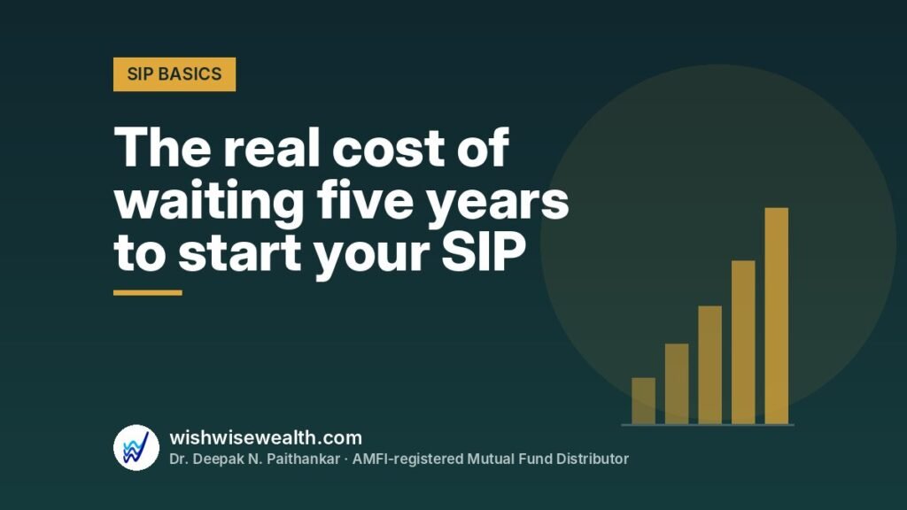 The real cost of waiting five years to start your SIP — WishWiseWealth